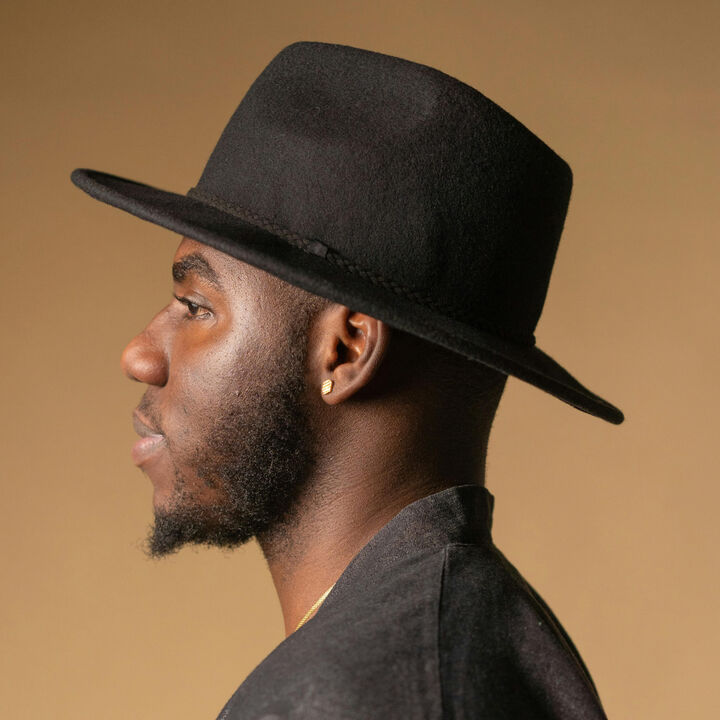 Wide-Brim Fedora Hat