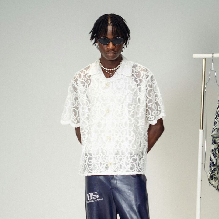 Paisley Lace Shirt,white, medium image number 0