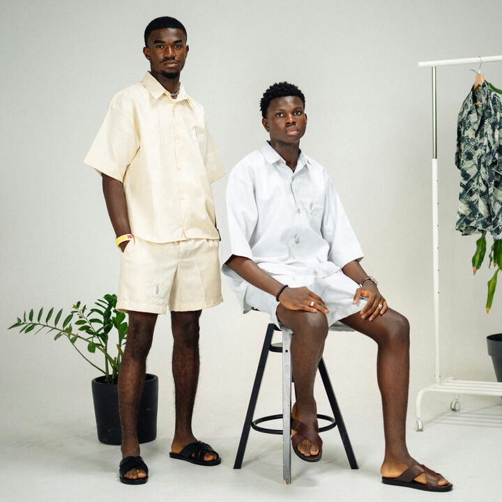 Loose-Fit Button-Up Shirt,light yellow, medium image number 1