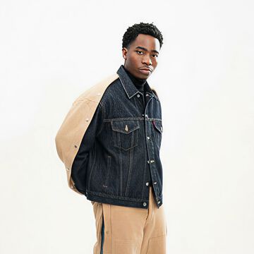 Hybrid Panel Button-Up Shirt,, small image number 0