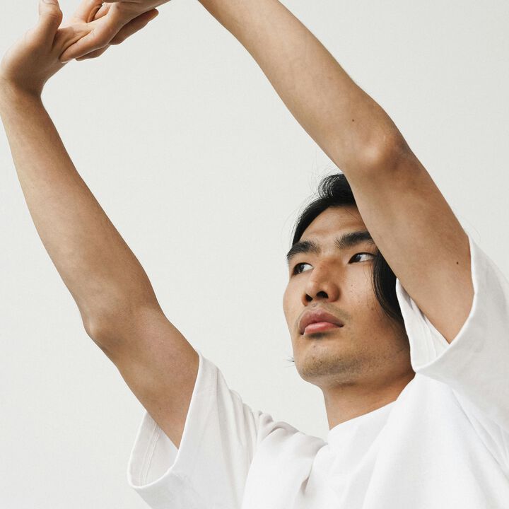 Soft-Drape Oversized Tee,white, medium image number 3