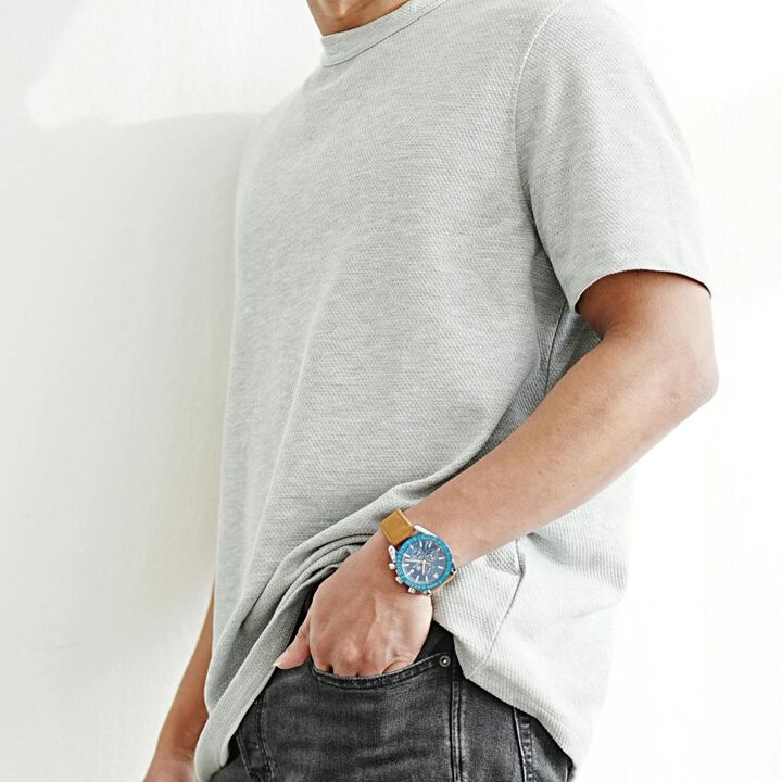 Classic Fit Crew Neck Tee,gray, medium image number 2