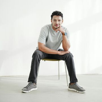 Classic Fit Crew Neck Tee,gray, small image number 1