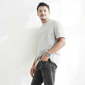 Classic Fit Crew Neck Tee,gray, small image number 0