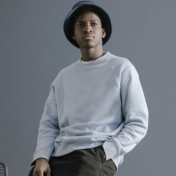 Minimal Crew Sweatshirt,light blue, small image number 0