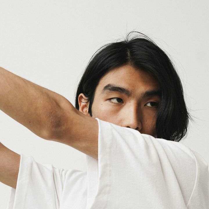 Soft-Drape Oversized Tee,white, medium image number 1