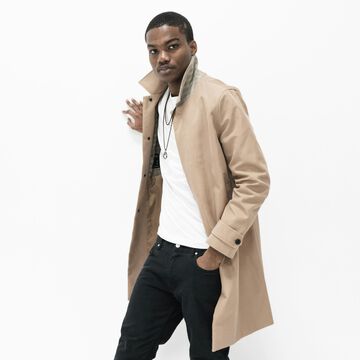 Structured Longline Trench Coat,beige, small image number 1