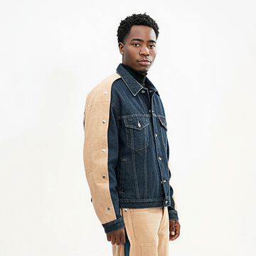 Hybrid Panel Button-Up Shirt,, small image number 2