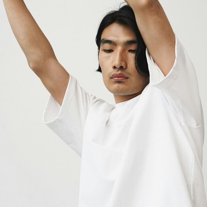 Soft-Drape Oversized Tee,white, medium image number 2