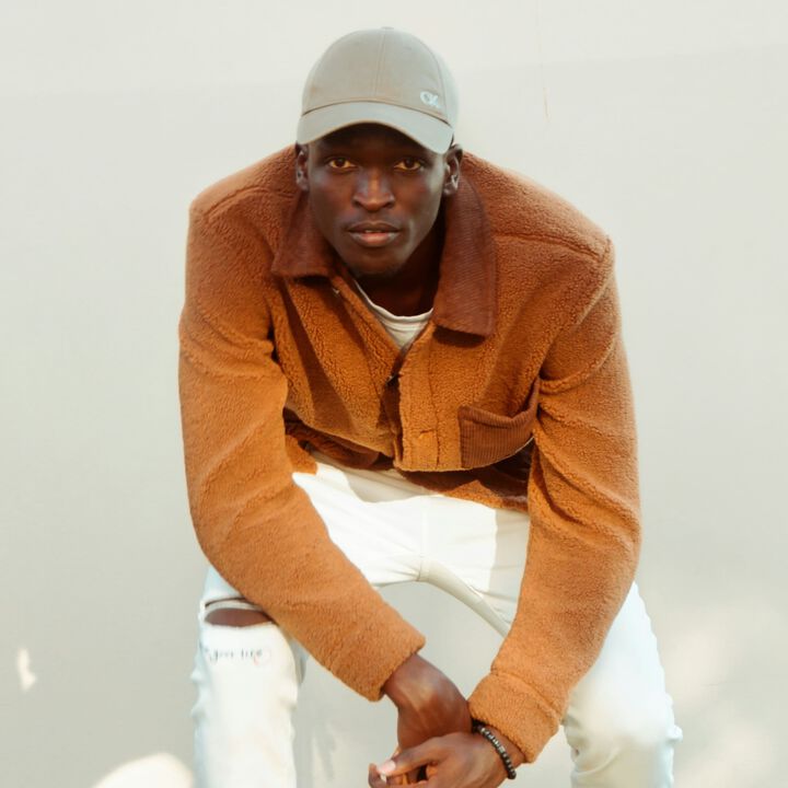 Textured Patch Sherpa Jacket,brown, medium image number 3