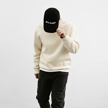 Classic Fit Crew Sweatshirt,cream, small image number 0